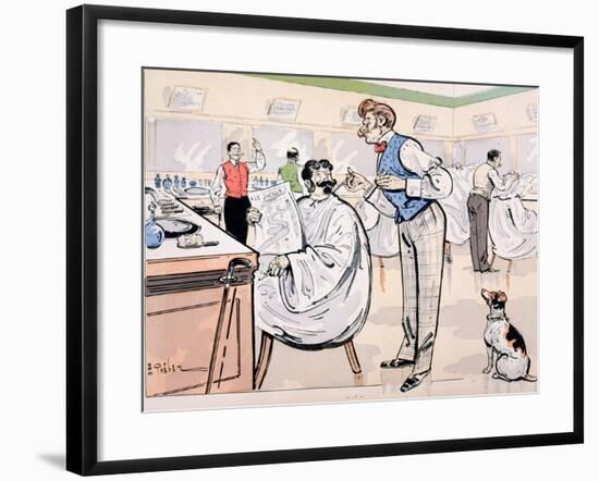 At the Barber and Reading 'Le Jockey', c.1905-E. Thelem-Framed Giclee Print