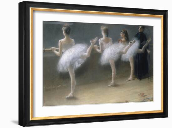 At the Barre, 1888-Pierre Carrier-belleuse-Framed Giclee Print