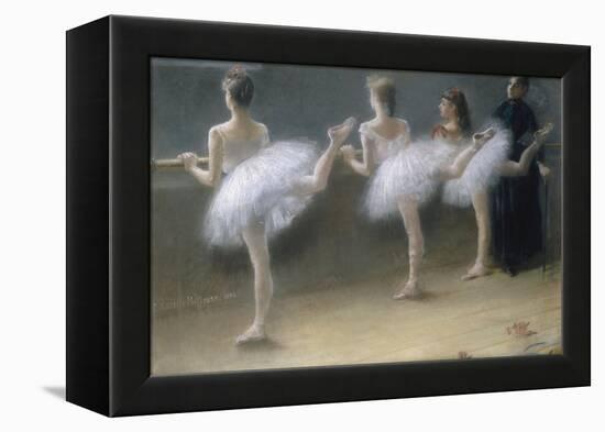 At the Barre, 1888-Pierre Carrier-belleuse-Framed Premier Image Canvas