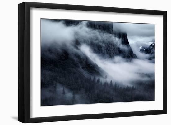 At The Base Mighty El Capitan Yosemite Fog Winter Mood California-Vincent James-Framed Photographic Print