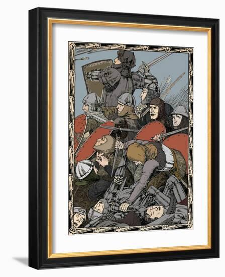 At The Battle of Agincourt, 1902-Patten Wilson-Framed Giclee Print