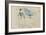 At the Beach in Nice, 1882 (Watercolour)-Berthe Morisot-Framed Giclee Print
