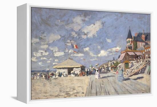 At the Beach of Trouville, 1870-Claude Monet-Framed Premier Image Canvas