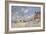 At the Beach of Trouville, 1870-Claude Monet-Framed Giclee Print