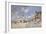 At the Beach of Trouville, 1870-Claude Monet-Framed Giclee Print