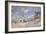 At the Beach of Trouville, 1870-Claude Monet-Framed Giclee Print