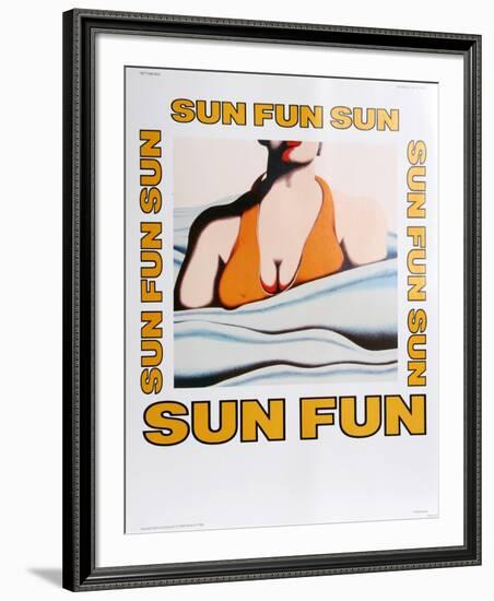 At the Beach-Jack Brusca-Framed Art Print