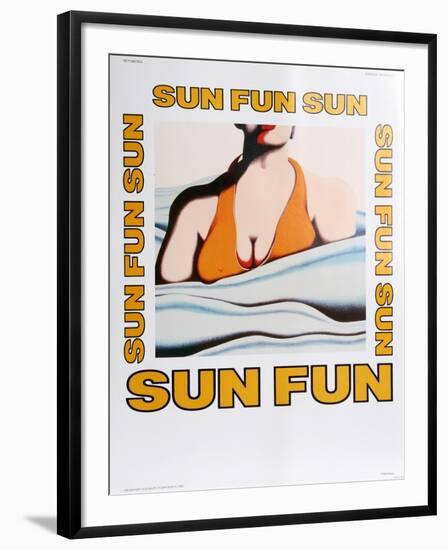 At the Beach-Jack Brusca-Framed Art Print