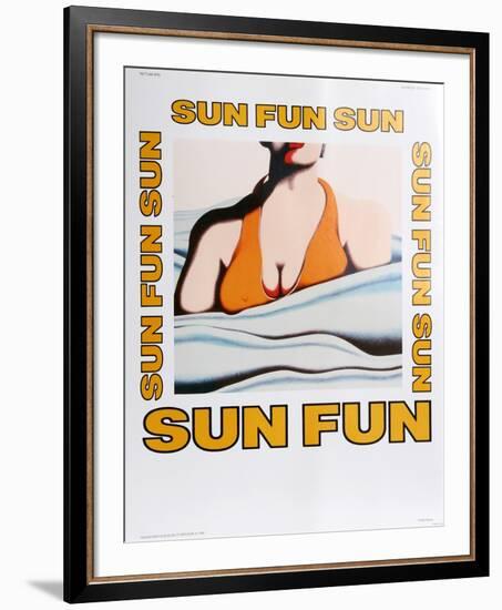 At the Beach-Jack Brusca-Framed Art Print