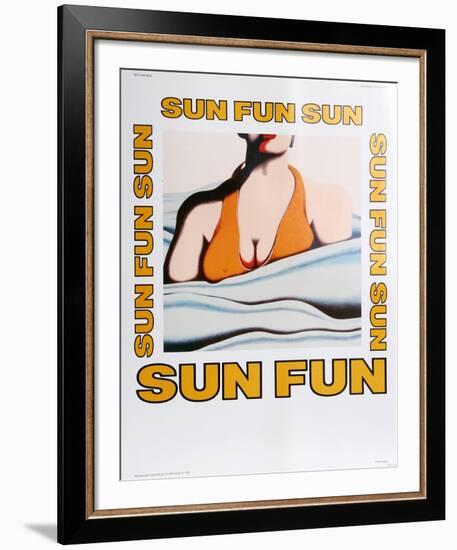 At the Beach-Jack Brusca-Framed Art Print