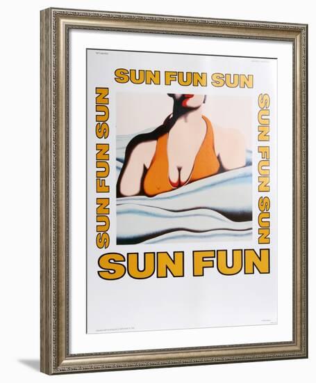 At the Beach-Jack Brusca-Framed Art Print