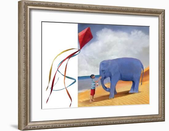 At the Beach-Nancy Tillman-Framed Art Print