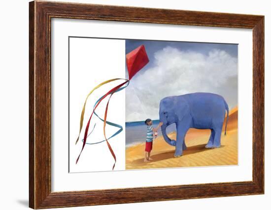 At the Beach-Nancy Tillman-Framed Art Print