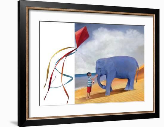 At the Beach-Nancy Tillman-Framed Art Print