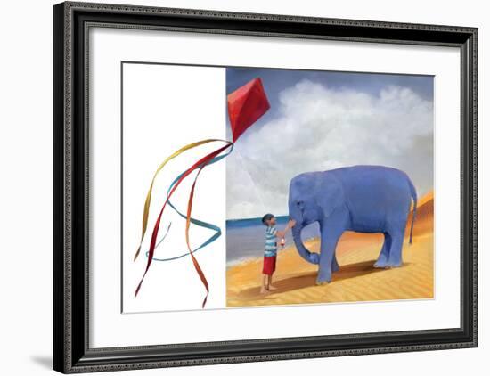 At the Beach-Nancy Tillman-Framed Art Print