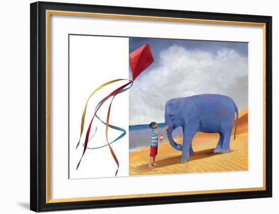 At the Beach-Nancy Tillman-Framed Art Print