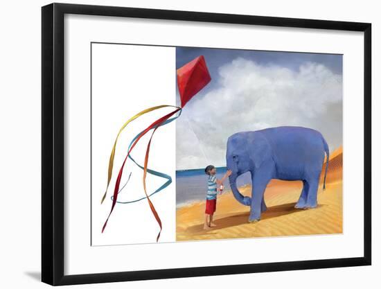 At the Beach-Nancy Tillman-Framed Art Print