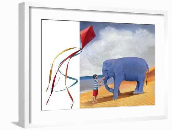 At the Beach-Nancy Tillman-Framed Art Print