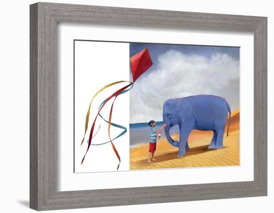 At the Beach-Nancy Tillman-Framed Art Print