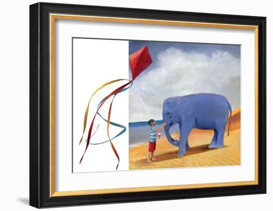 At the Beach-Nancy Tillman-Framed Art Print