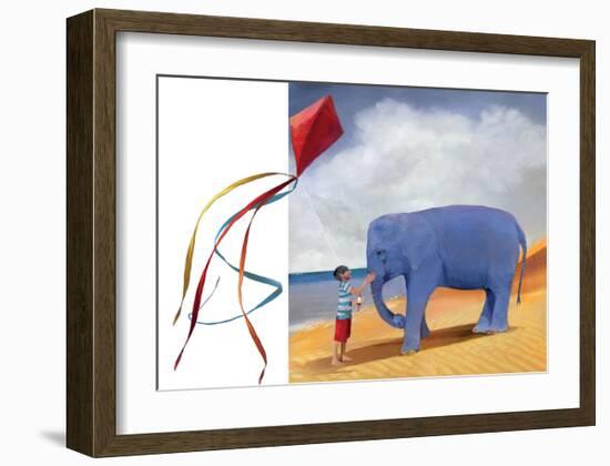 At the Beach-Nancy Tillman-Framed Art Print