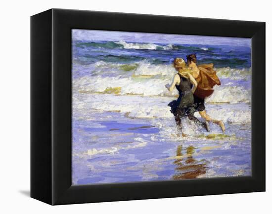 At the Beach-Edward Henry Potthast-Framed Premier Image Canvas