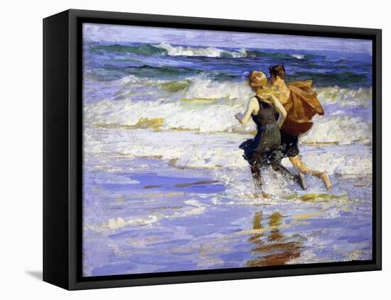 At the Beach-Edward Henry Potthast-Framed Premier Image Canvas