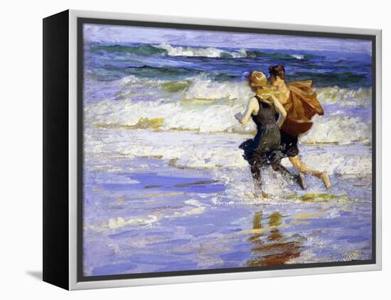At the Beach-Edward Henry Potthast-Framed Premier Image Canvas
