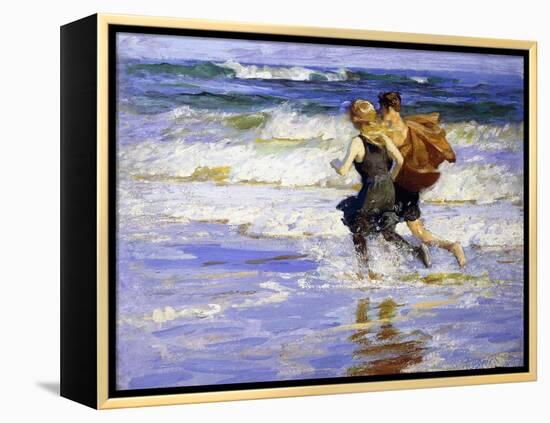 At the Beach-Edward Henry Potthast-Framed Premier Image Canvas