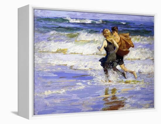 At the Beach-Edward Henry Potthast-Framed Premier Image Canvas