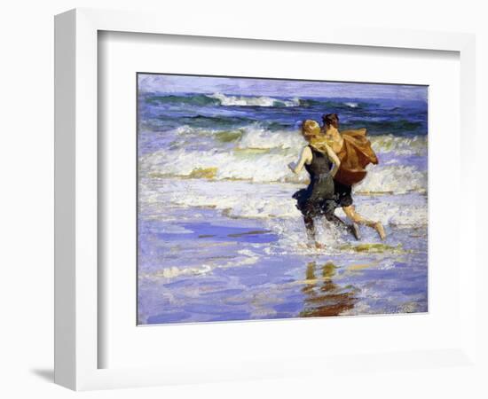 At the Beach-Edward Henry Potthast-Framed Giclee Print