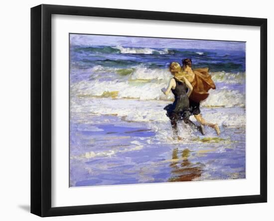 At the Beach-Edward Henry Potthast-Framed Giclee Print