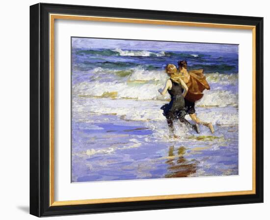 At the Beach-Edward Henry Potthast-Framed Giclee Print