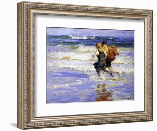 At the Beach-Edward Henry Potthast-Framed Giclee Print