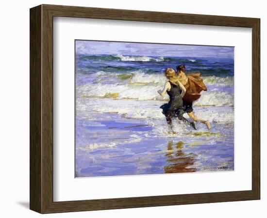 At the Beach-Edward Henry Potthast-Framed Giclee Print