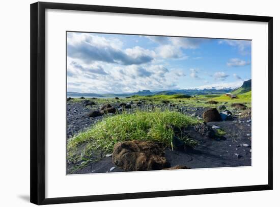 At the Black Sandy Beach of Reynisfjara-Catharina Lux-Framed Photographic Print