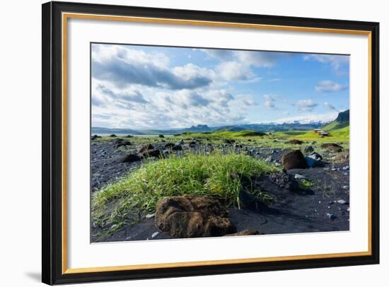 At the Black Sandy Beach of Reynisfjara-Catharina Lux-Framed Photographic Print