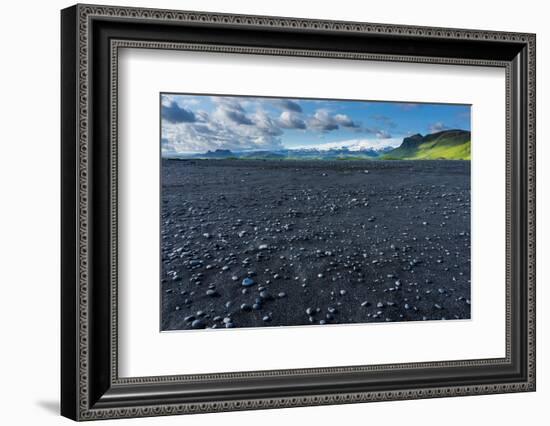 At the Black Sandy Beach of Reynisfjara-Catharina Lux-Framed Photographic Print