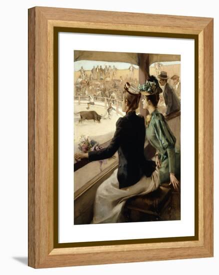 At The Bullfight-Albert		 Lynch-Framed Premier Image Canvas