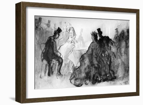 At the Cabaret, 19th Century-Constantin Guys-Framed Giclee Print