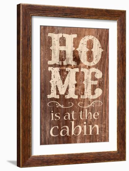 At The Cabin-Alonza Saunders-Framed Art Print