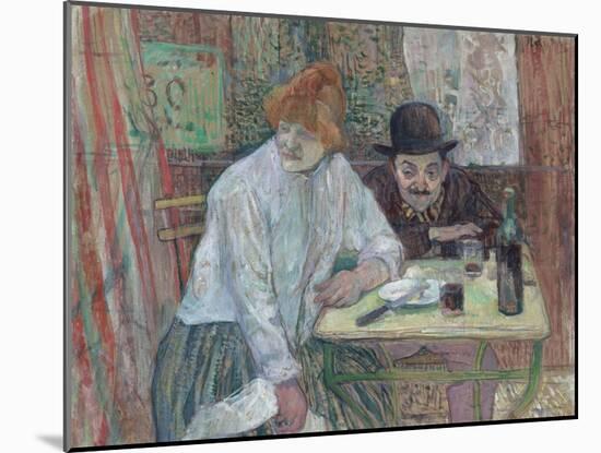At the Caf‚ La Mie-Henri de Toulouse-Lautrec-Mounted Giclee Print