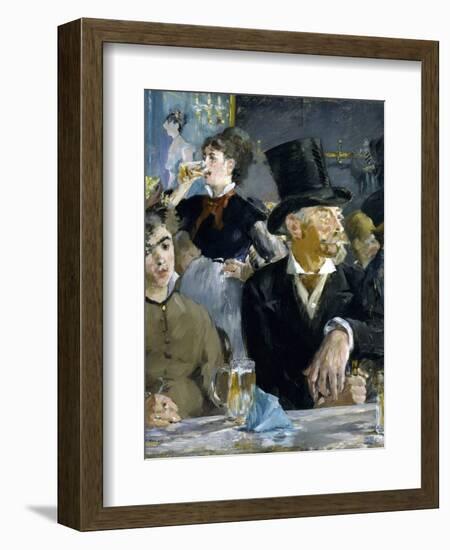 At the Caf‚-Edouard Manet-Framed Giclee Print