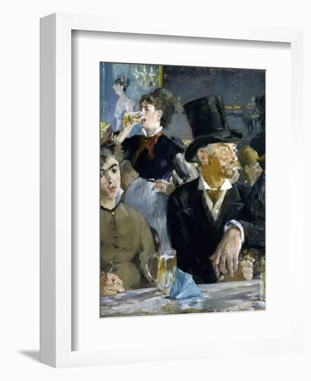 At the Caf‚-Edouard Manet-Framed Giclee Print