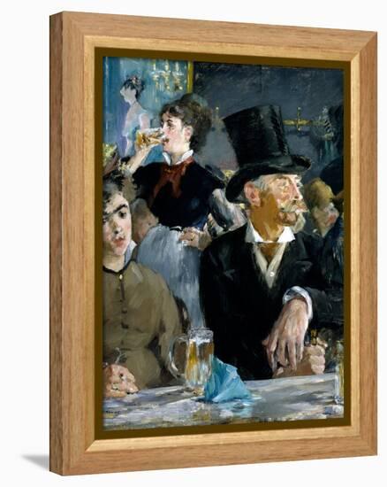 At the Cafe, C.1879-Edouard Manet-Framed Premier Image Canvas