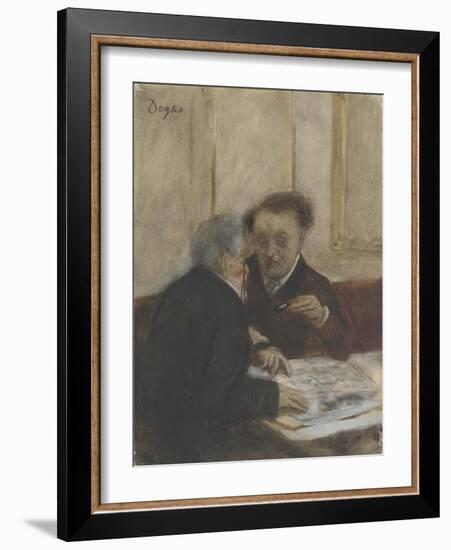 At the Café Châteaudun, C. 1870-Edgar Degas-Framed Giclee Print