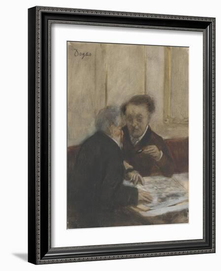 At the Café Châteaudun, C. 1870-Edgar Degas-Framed Giclee Print