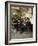 At the Cafe De La Paix-Georges Croegaert-Framed Giclee Print