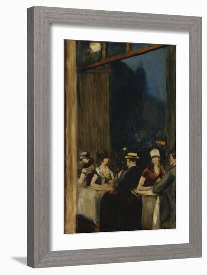 At the Cafe; Im Cafe-Lesser Ury-Framed Giclee Print