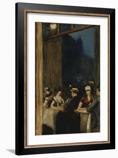 At the Cafe; Im Cafe-Lesser Ury-Framed Giclee Print